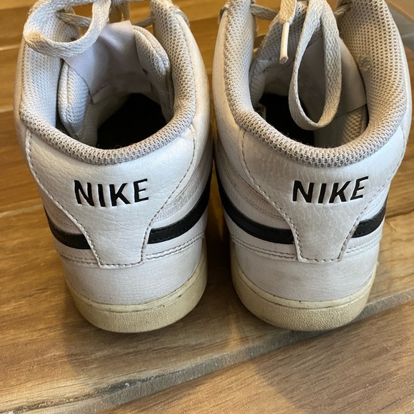 NIKE MEN'S COURT VISION MID Next Nature WHITE/BLACK-WHITE DN3577 101 Sneakers - Picture 3 of 5